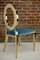 Chair in Gold and Turquoise Velvet 2
