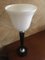 Art Deco Style Table Lamp in Black and White Lacquered Wood from Mazda 1