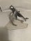 Vintage Art Deco Chrome Aircraft on Plastic Base, 1930s 1