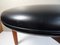 Vintage Danish Stool in Teak with Black Faux Leather Cover by Sven Ellekaer for Christian Linneberg, 1960s, Image 10