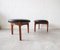 Vintage Danish Stool in Teak with Black Faux Leather Cover by Sven Ellekaer for Christian Linneberg, 1960s, Image 4