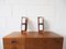 Mid-Century Wall Lamps in Teak and Opal Glass, 1960s, Set of 2 13