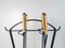 Mid-Century Fireplace Set in Iron and Rattan, 1950s, Set of 5 6