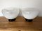 Italian Lamps in Murano Glass and Black Lacquered Metal from Veart, 1970s, Set of 2, Image 1