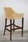 Bar Stool in Wooden and Rattan, France, Image 8