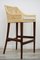 Bar Stool in Wooden and Rattan, France 4