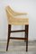Bar Stool in Wooden and Rattan, France 5