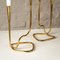 Danish Serpentine Candleholders in Brass from Illums Bolighus, 1960s, Set of 2 9