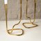 Danish Serpentine Candleholders in Brass from Illums Bolighus, 1960s, Set of 2, Image 9