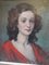 Retrato de dama, años 20, óleo sobre lienzo, enmarcado, Imagen 4
