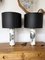 Italian Black and White Lamps by MC Maurits Cornelis Escher, 1980s, Set of 2 4