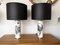 Italian Black and White Lamps by MC Maurits Cornelis Escher, 1980s, Set of 2, Image 1