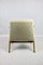 Beige Velvet & Oak Armchair by Józef Chief Chiefski, 1970s, Image 4