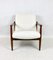 White Boucle GFM-64 Armchair attributed to Edmund Homa, 1970s 14