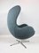 Vintage Egg Blue Boucle Swivel Chair, Image 4