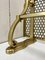 Vintage Brass Wall Coat Rack with Woven Brass Hat Shelf, 1970s, Image 15