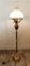 Lampadaire en Laiton et Verre Opalin 5