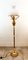 Brass and Opal Glass Floor Lamp 1