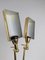 Double Arm Brass Sconce in the Style of W. Hansen, 1970s 8