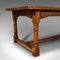 Vintage English Country House Dining Table, 1980s, Image 11