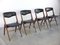 Teak Aska Dining Chairs by Louis Van Teeffelen for Wébé, 1960s, Set of 4 6