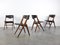 Teak Aska Dining Chairs by Louis Van Teeffelen for Wébé, 1960s, Set of 4 4