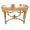 Louis XVI Giltwood Console Table with Marble Top 4