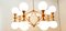 16 Light-Chandelier in Brass with Spheres 27