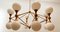 16 Light-Chandelier in Brass with Spheres 43