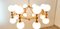 16 Light-Chandelier in Brass with Spheres 3