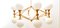 16 Light-Chandelier in Brass with Spheres 38