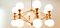 16 Light-Chandelier in Brass with Spheres 32