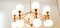 16 Light-Chandelier in Brass with Spheres 29