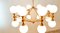 16 Light-Chandelier in Brass with Spheres 6