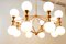 16 Light-Chandelier in Brass with Spheres 14