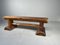 Mid-Century Japanese Wabi Sabi Trunk Bench, 1950s 1