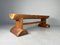 Mid-Century Japanese Wabi Sabi Trunk Bench, 1950s 20