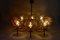 Lámpara de araña austriaca grande con ocho luces, años 60, Imagen 15
