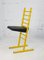 Chaise en Acier Laqué Jaune avec Siège Ajustable, Italie, 1980s 24