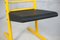 Yellow Lacquered Steel Chair with Adjustable Seat, Italy, 1980s 9