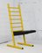Yellow Lacquered Steel Chair with Adjustable Seat, Italy, 1980s 14