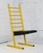 Yellow Lacquered Steel Chair with Adjustable Seat, Italy, 1980s, Image 14