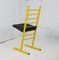 Yellow Lacquered Steel Chair with Adjustable Seat, Italy, 1980s 18