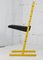 Yellow Lacquered Steel Chair with Adjustable Seat, Italy, 1980s 20