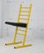 Sedia in acciaio laccato giallo con seduta regolabile, Italia, anni '80, Immagine 21