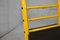 Silla italiana de acero lacado en amarillo con asiento regulable, años 80, Imagen 7