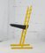 Yellow Lacquered Steel Chair with Adjustable Seat, Italy, 1980s 22