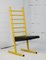 Gelb lackierter Stahl Stuhl mit verstellbarem Sitz, Italien, 1980er 1