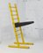 Yellow Lacquered Steel Chair with Adjustable Seat, Italy, 1980s 16