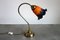 Vintage Brass Swan Neck Table Lamp by Disderot Delmas, 1950s 1